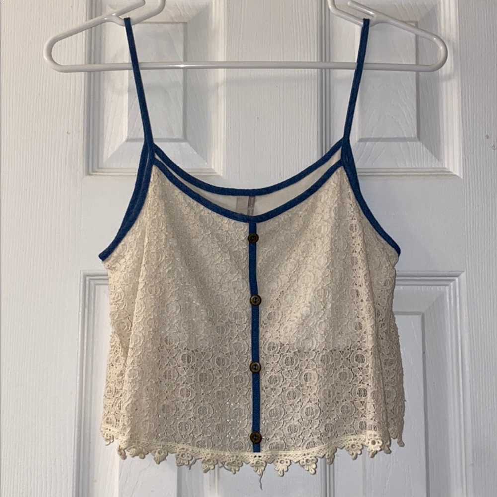 Floral lace top